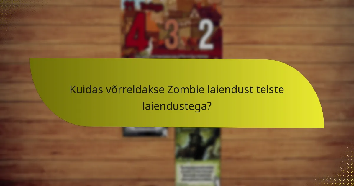 Millised võtmekaardid on Zombie laienduses?